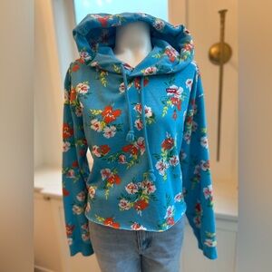 Levi's Floral Cropped Hoodie